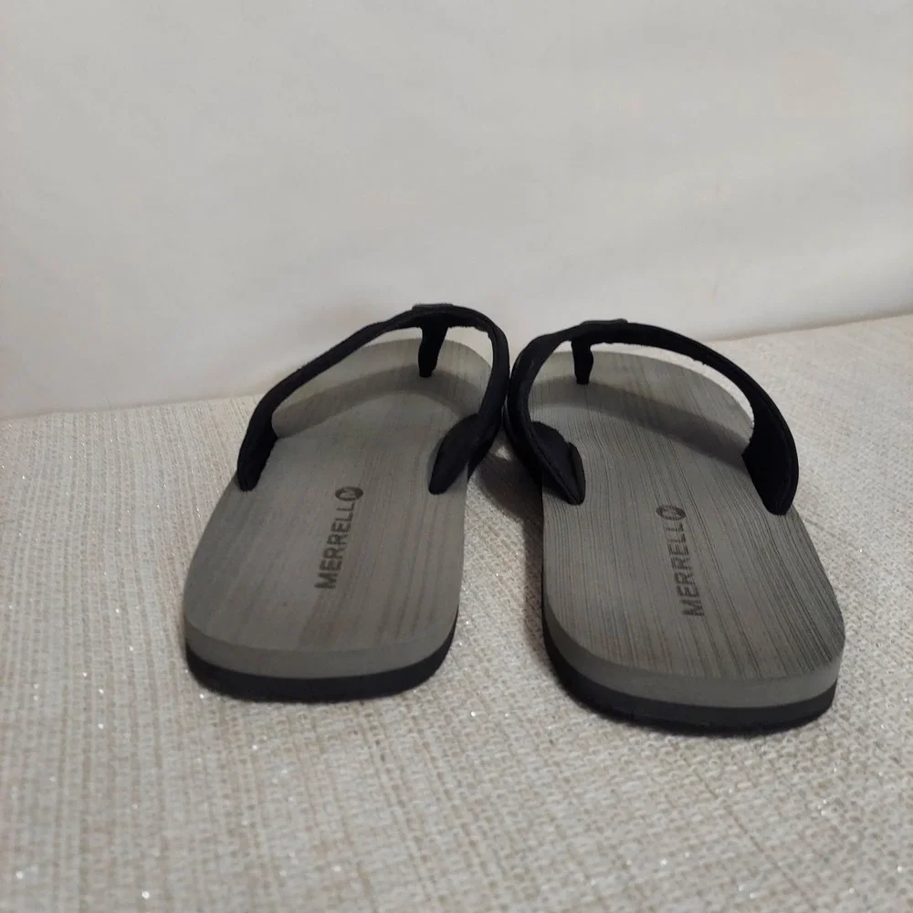 Merrell Flip Flop Sandals size 12‎ Men Black Red Gray
